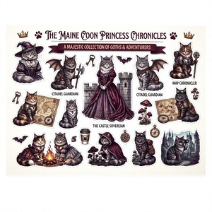 Gothic Dark Fantasy Aesthetic Decals