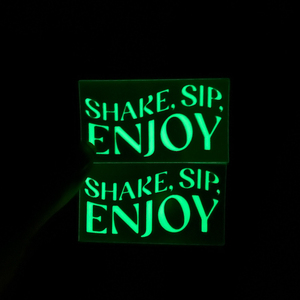 Waterproof UV Resistance Fluorescent Glow in Dark Stickers