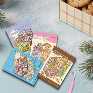 Miniature Scene Sticker Book Set
