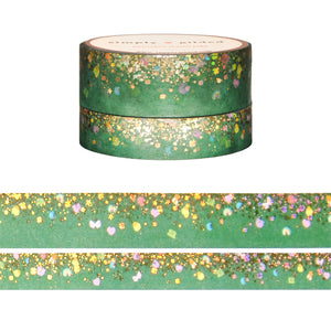 Emerald Simply Charms Stardust Washi Tape Set with holographic foil