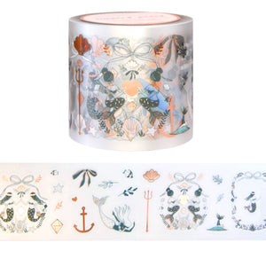 Sea Siren PET tape 50mm with rose gold foil finish