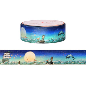 Sea Siren Seafarer rose gold foil washi tape roll