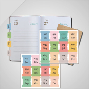 Self Adhesive Index Divider Tabs Sticky Month Labels Page Marker