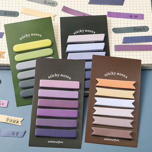 Morandi Color Index Tabs Sticky Notes Writable Page Marker