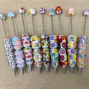 DIY Ballpoint Pen Heart Macaroon Soft Bead
