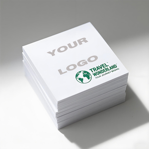 Customized 3x3 Die Cut Shape Pocket Size Hotel Small Writing Notepad Study Sticky Notes Memo Pads With Printing Company Logo