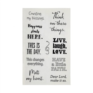 Transparent Clear Aesthetic Words Scrapbook Label