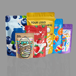 Custom Printed Resealable Zipper Stand Up Pouches