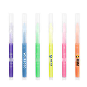 Custom Logo Flat Tip Pastel Highlighter Set