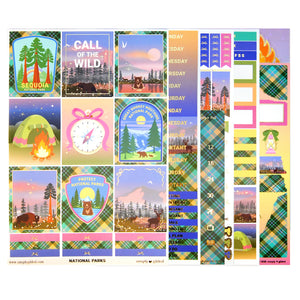 National Parks Luxe Sticker Kit and Seals
