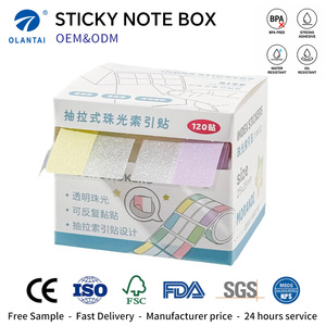 Pull Out Pearlescent Transparent Index Tabs 120 Sheets Waterproof