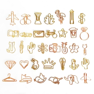Cute Paper Clip Metal Wire Clips File Index Clamp Widened Paper Clips