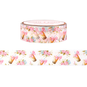 Bowba Pattern satin gold foil tape roll