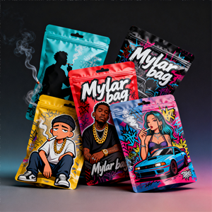 Custom Digital Print Mylar Stand Up Pouch