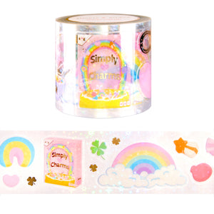 50mm Simply Charms PET Tape with light gold foil overlay