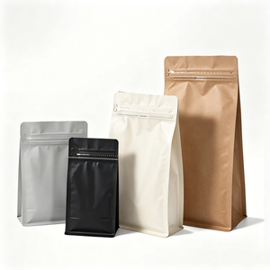 Matte Black Stand Up Food Pouch Clear Front